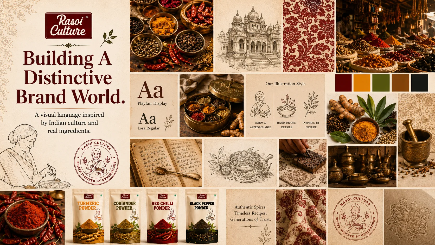 Rasoi Culture — Packaging Design packaging & visual design mockup 8 by Raghav Chopra